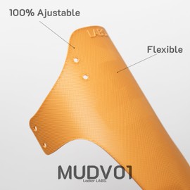 LABS. Ultralight Bicycle Mudguard 10g – Swedish Design, Compatible with MTB Mountainbike, Gravel and Road, 8 Colours (Black, Red, Cherry, Gold and Silver) (Gold)