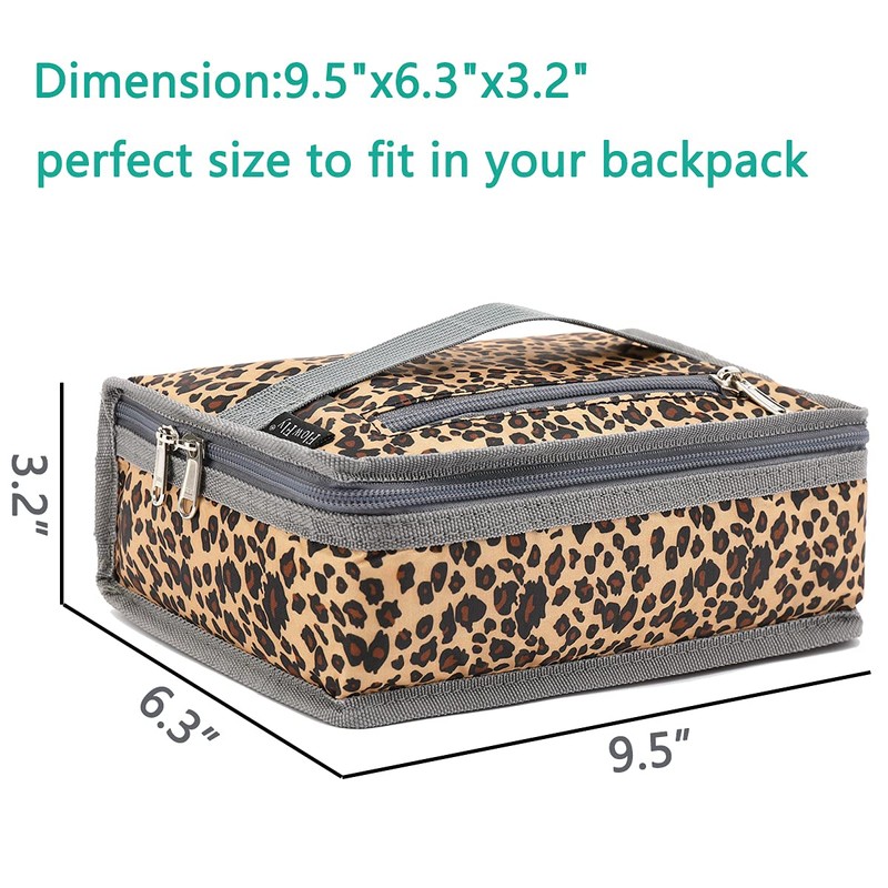 FlowFly Small Insulated Lunch box Portable Soft Bag Mini Cooler