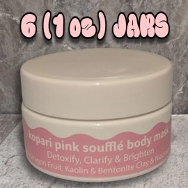 Kopari Case Pack Of 6 Kopari Pink Souffle Body Mask  1oz Jars Cruelty Free Vegan Skin