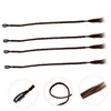 WOONEKY 4pcs Braided Ponytail Extension Long Synthetic Hair Piece for
