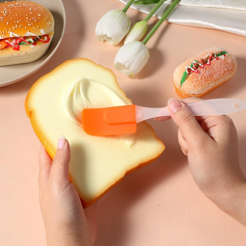 6 PCS Mini Silicone Spatula, Multicolor Small Spatula Silicone, Heat-Resistant