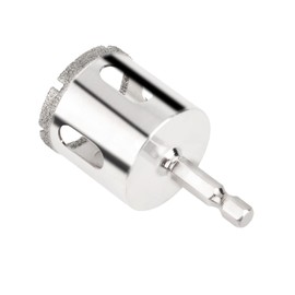 Diamond Hole Saw, 0.8 - 3.9 inches (20 mm) - φ3.9 inches (100 mm), Center Drill, Core Bit, Electric Drill, Electric Drill, Cutting Tool, Tool, Durable, Glass Tile, Drilling, Carbide, Marble, Pottery, Granite, DIY Case (φ1.0 inch (25 mm) Hex Shaft)