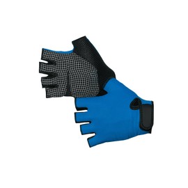 Jah 713 Textile Gloves 10 Pairs Thin Velcro Fastening Black/Blue Size 9