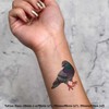 4 x 'Cute Pigeon' Temporary Tattoos - Water Resistant, Skin-Safe,
