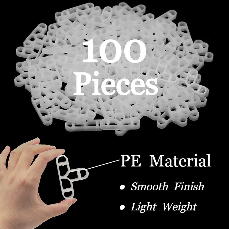 100 Pcs Tile Spacers, 10mm T-Shape Floor Tile, Removable Tiles
