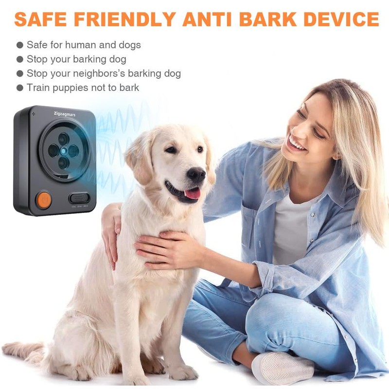 Zigzagmars Anti Barking Device for Dogs, Ultrasonic Dog Barking Control