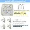 Amonk Adjustable Dryer Vent Cover Outside 4'' to 5'' to