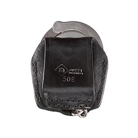 Aker Leather 506 Handcuff Case, Open Top, Black, Plain