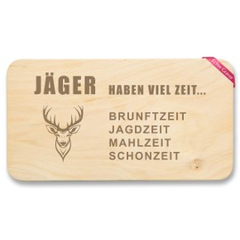 Breakfast Board Natural Wood – Breakfast Board – Bread Board Hunters Have a Lot of Time I Hunting Gift Birthday I Hunting Gift Snack Board for Hunter Examination Christmas Gifts for Hunters