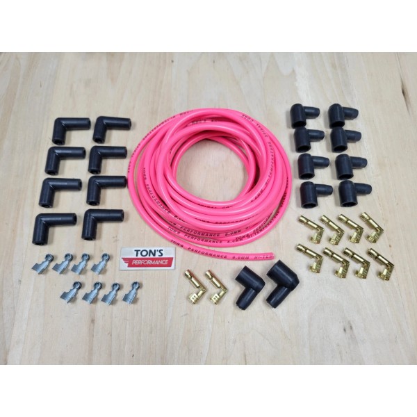 Ton's 8mm Universal Silicone 8mm Spark Plug Wire Kit Set