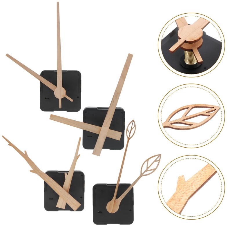 Gadpiparty 4 Sets DIY Quartz Clock Movement Replacement Kit with