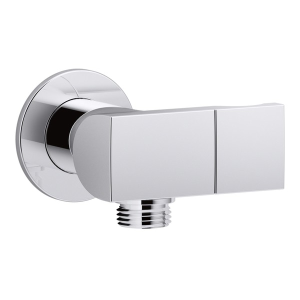 KOHLER K-98354-CP 98354-CP Exhale Supply Elbow with Bracket, Polished Chrome