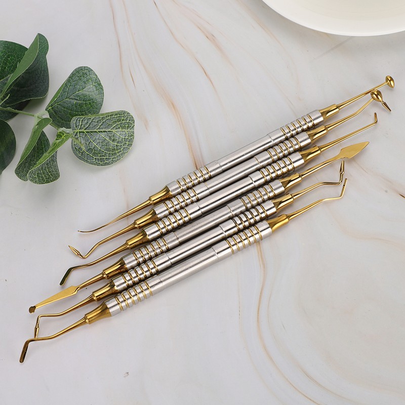 6pcs Dental Composite Resin Filling Spatula Dental Instrument Accessory