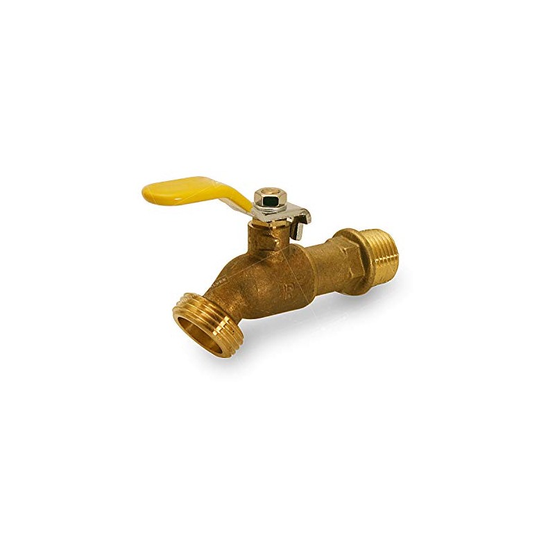 ¾ inch Boiler Drain, Heavy Duty Garden Faucet Lever-Handle Quarter