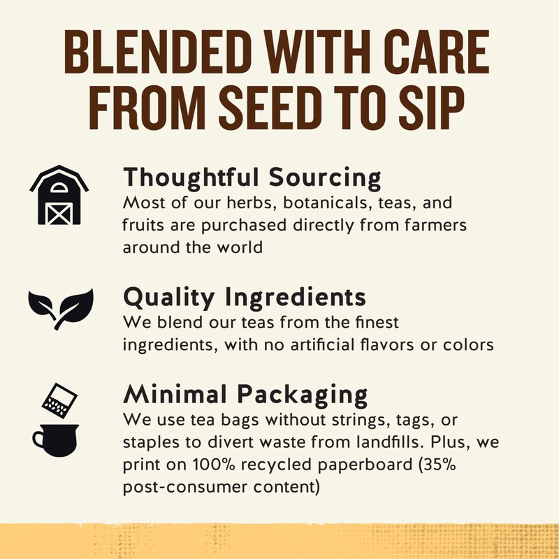 Celestial Seasonings Ginger + Probiotics Herbal Tea, Caffeine Free, 16