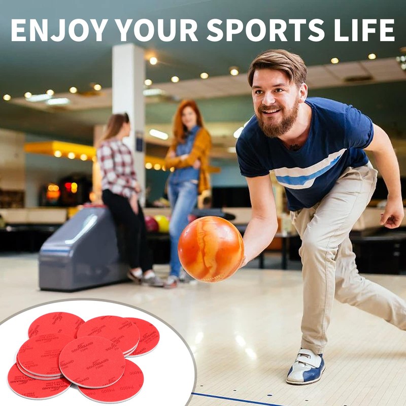 GSSHBR 16 Pack Bowling Sanding Pads Bowling Accessories Bowling Ball