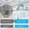 2-in-1 Sponge Holder for Kitchen Sink, Suction Cup Rack Caddy,