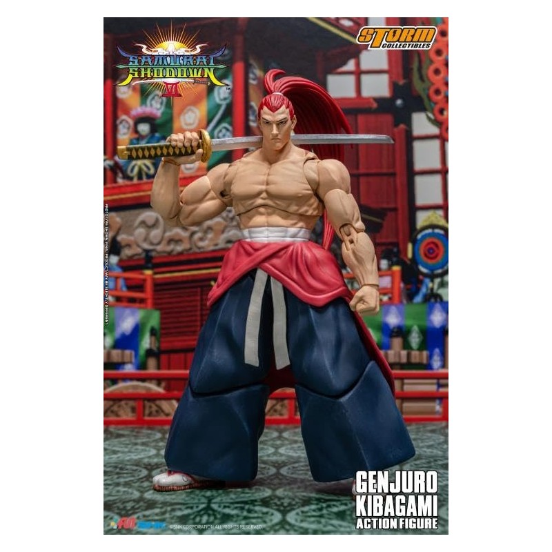 Storm Collectibles Samurai Shodown Genjuro Kibagami 1/12 Scale Action Figure,