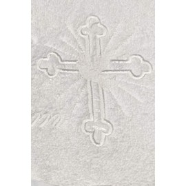 Toalla de Bautizo, Color Rosa, diseño de Princesas Blancas, 100% algodón, para Regalo de Bautismo, Blanco/Blanco, 30 X 52