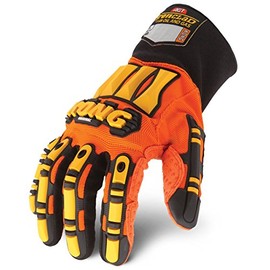 Ironclad KONG SDX2-06-XXL Original Oil & Gas Safety Impact Gloves, XX-Large, Orange