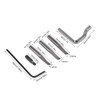 GeKLok Leather Groover Tools, 7 In 1Adjustable Sewing Stitching Beginner