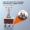 Joinfworld Momentary Toggle Switch 12V DC 3 Way 30 Amp