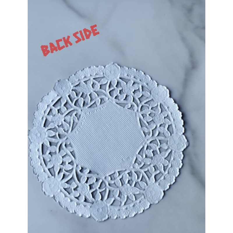 Gold Foil 4 inch Round Paper Lace Table Doilies –