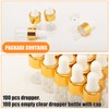 Dyrfolm 100 Pcs Sample Dropper Bottles, 2 ml Mini Glass