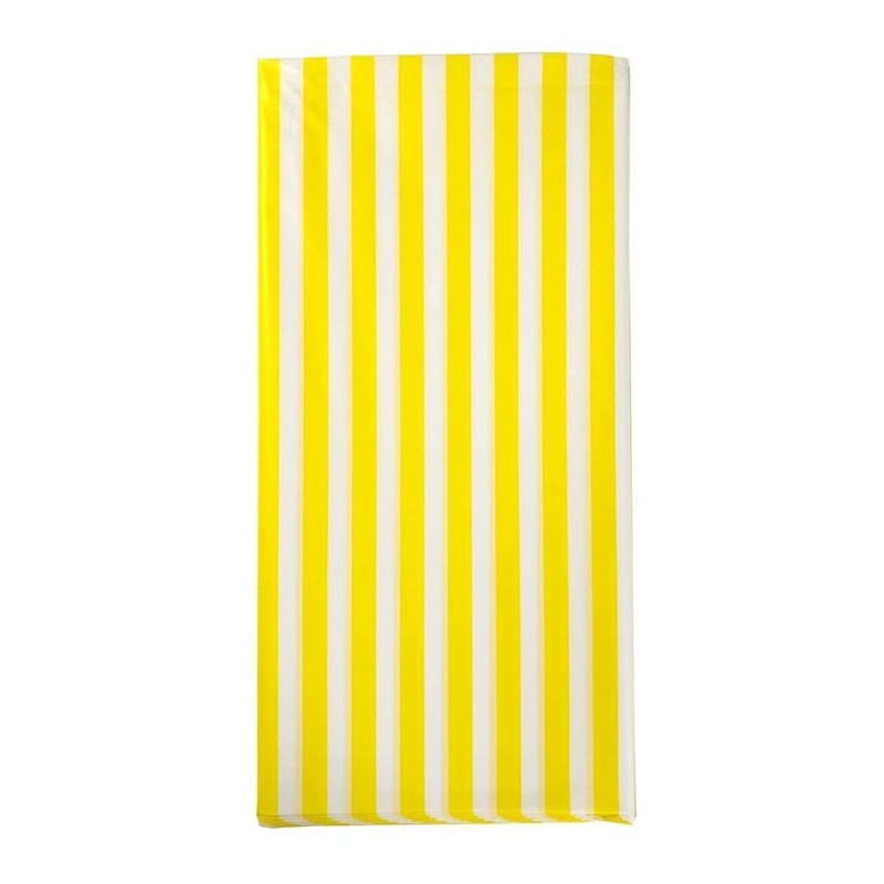 Vpang 2 Pcs Striped Plastic Tablecloth Disposable Table Cover Thickened