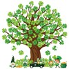 Whaline 111Pcs St. Patrick's Day Shamrock Tree Cutout Spring Classroom