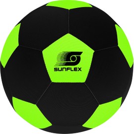 Sunflex Neoprene Accessories Football Green | Beach Football for Barefoot Playing | Soft and Robust for Beach, Meadow and Water | For All Age Groups
