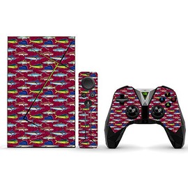MightySkins Skin Compatible with NVIDIA Shield TV (2017) Pro - Saltwater Collage | Protective, Durable, and Unique Vinyl Decal wrap Cover | Easy to Apply, Remove, and Change Styles | Made in The USA