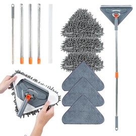 85Inch Wall Mop, Long Handle Wall Cleaner,Baseboard Cleaner Tool with Handle , Wall Cleaning Mop,360° Rotatable。Dirt on Walls, Floors, Ceiling Fans