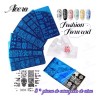 Dolores 10 Sellos Uñas Decoración:8 Placas Uñas,estampador,raspador