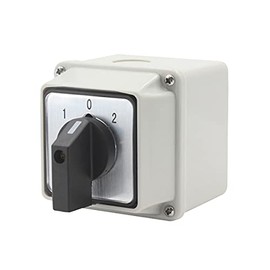 1Pcs Universal Changeover Selector Switch, with Waterproof Box, 3 Positions 12 Terminals, Power Transfer Switch, LW26-20/3 20A Motor Generators, Rotary Cam Selector