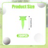 guduling 200 Pcs Green Golf Tees,Plastic Golf Tees,Reusable,Highly Visible Bright