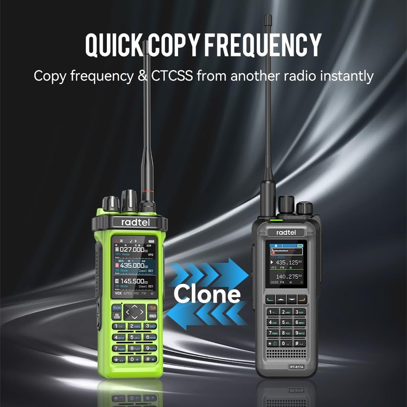 Radtel RT-950 PRO Ham Radio TX GPS/APRS, 10W Walkie Talkie
