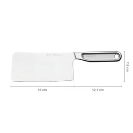 Fiskars All Steel Couperet 18 cm, Silver