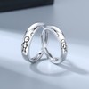 Izpack Cartoons Couple Rings for Him and Hear Cute Hand