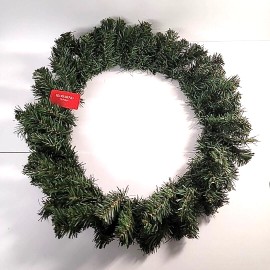 Blooming Holiday 18” Faux Pine Green Wreath Unlit DIY/Crafts Winter/Christmas