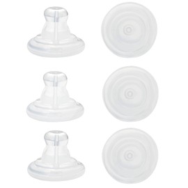 Earring Backs Replacements,JIACHARMED Silicone Earring Backs for Studs Large Earring Lifter Backings for Droopy Ears Clear Rubber Earring Support Backers for Heavy Earrings Soft Back, 6pcs Clear