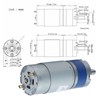 ANKROYU 24V Planetary Gear Motor Reduction, Magnet DC Gear Motor,