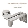JUGREAT Stainless Steel Sliding Door Guides Floor Mount, Adjustable Roller