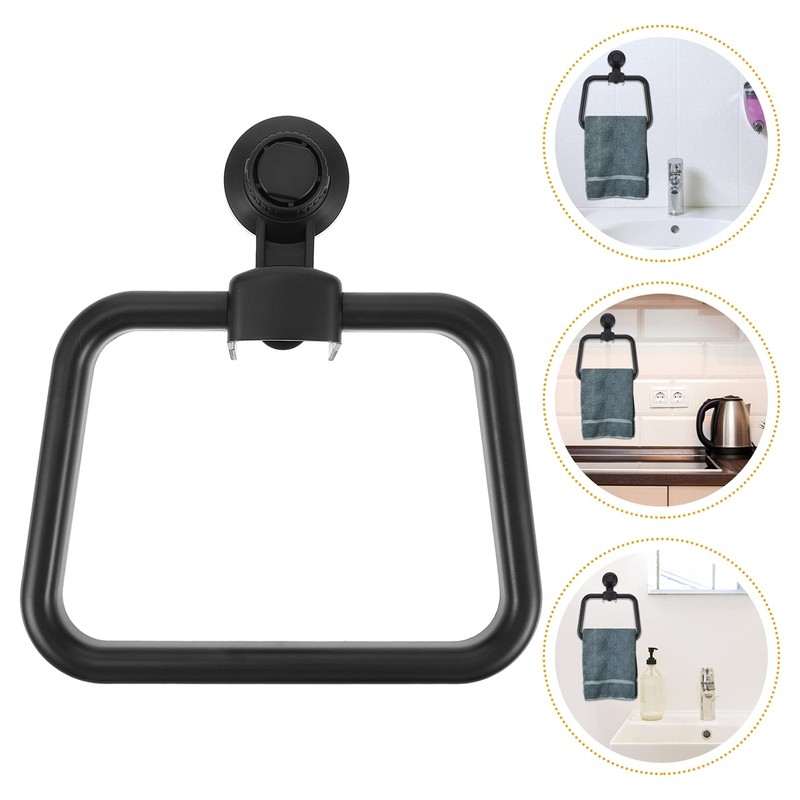 Mipcase Wall Mount Towel Rack Suction Cup Punch- Towel Holder