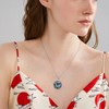 YAFEINI Wolf Necklace Jewellery for Women Sterling Silver Moon Viking