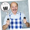 LABRIMP 6pcs Adaptive Utensils for Elderly Portable Non Slip Cutlery