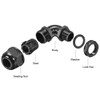 sourcing map M20 Cable Gland, 90 Degree Waterproof IP68 Nylon