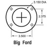 Big Bearing Old-Style 1/2" Heavy Duty Axle Retainer Plates for