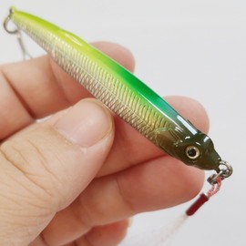 SEASKY 2 3/4 INCHES 3/8OZ Offshore High Speed Trolling Lure Saltwater Sinking Pencil Lure Stickbait, Fishing Plugs for Salmon Redfish Trout Bass Walleye (03)