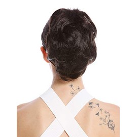 WIG ME UP - 1028-V-4 Ponytail Braid Short Voluminous Wavy Dark Brown 20 cm